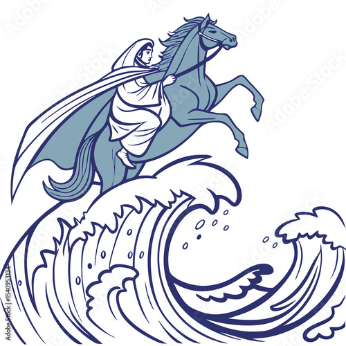 mystical  centaur  wave  transparent
