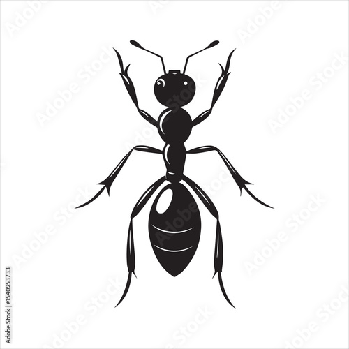 ant vector illustration black insect