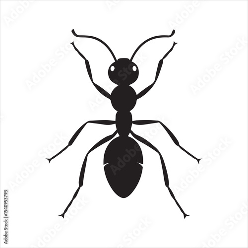 ant vector illustration black insect