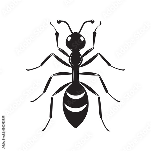 ant vector illustration black insect