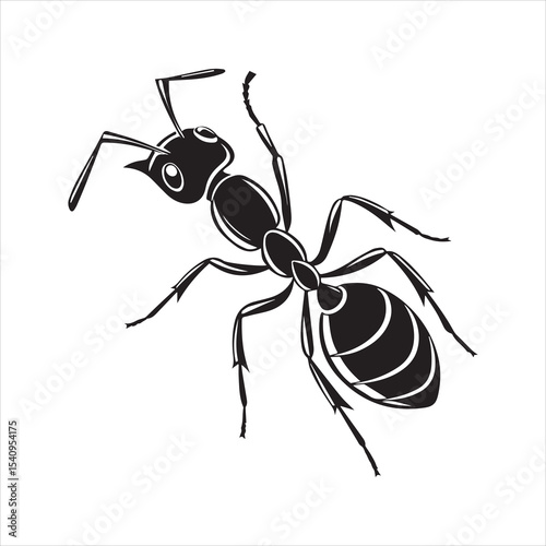 ant vector illustration black insect