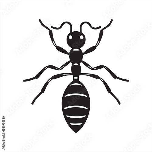 ant vector illustration black insect