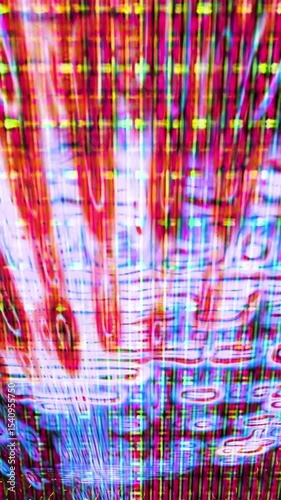 Energetic Digital Abstract Video Loop