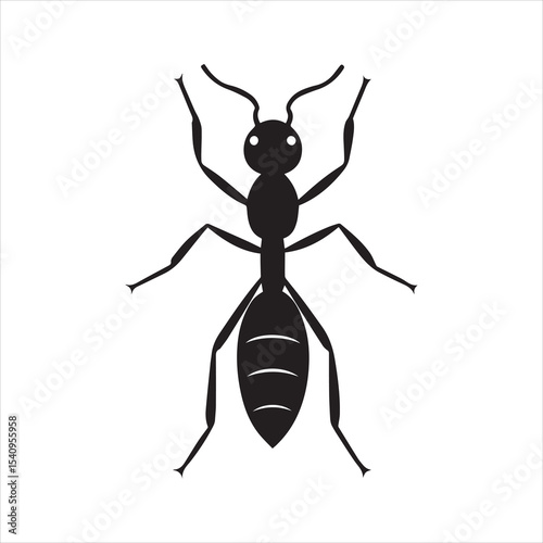ant vector illustration black insect