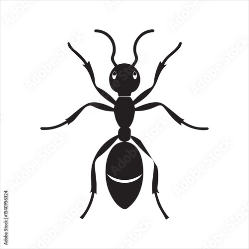 ant vector illustration black insect