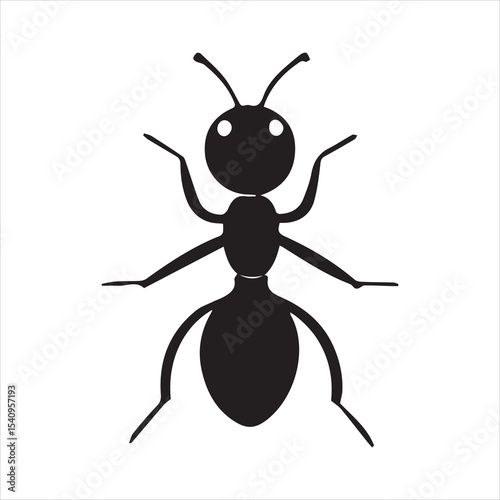 ant vector illustration black insect
