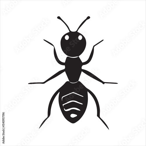 ant vector illustration black insect