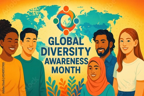 Global Diversity Awareness Month Multiculturalism Inclusivity