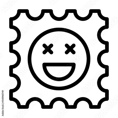 lsd drug outline icon for psychedelic hallucinogen abuse