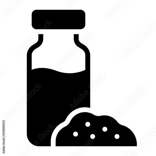 ghb drug glyph icon for illegal sedative addiction