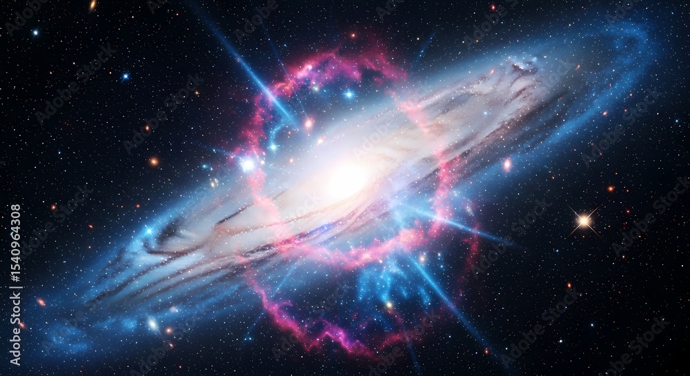 Fototapeta premium Cosmic Wonder: A Galaxy of Innovation and Infinite Possibilities