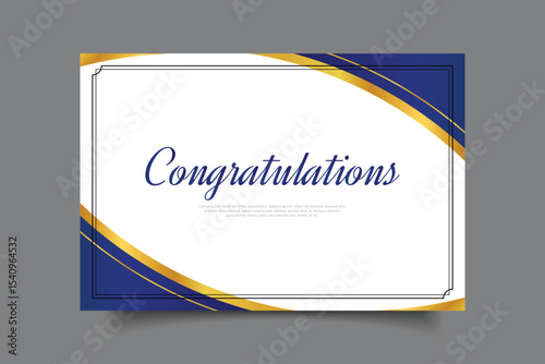 congratulation greeting card template design