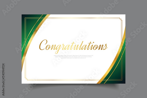 congratulation greeting card template design