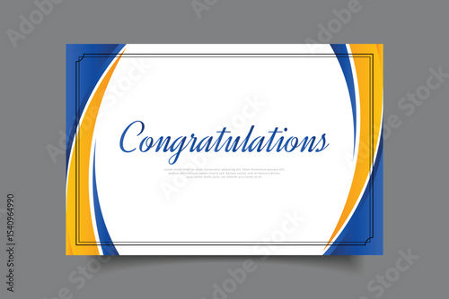 congratulation greeting card template design