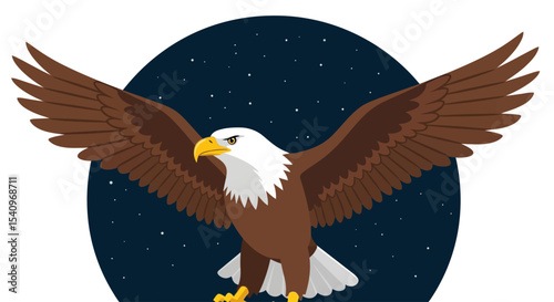 USA Independence Majestic Bald Eagle, State & Federal Symbol