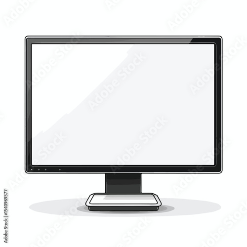Modern Computer Monitor Displaying Web Page Design for Professional Use