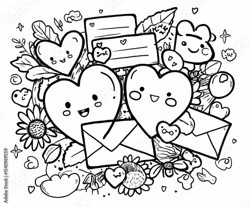 Cute Valentine’s Day Animal Coloring Pages – Love and Hearts for Kids

