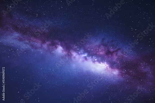 Majestic Purple Cosmic Nebula with Meteor Shower Effect
Purple Cosmic Cloud Band Across Stardust Galaxy