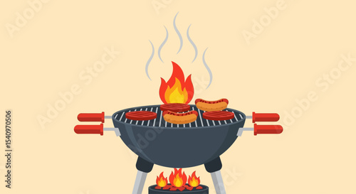 USA Independence Day BBQ Federal State Grill Celebration