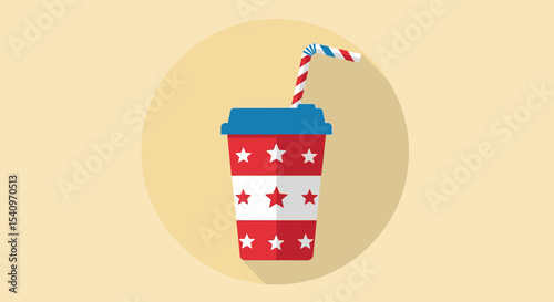 USA Independence Day Celebrate with a Patriotic State & Federal Drink