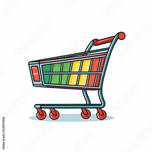 Professional Shopping Cart Design Icon for E-commerce and Store Usage