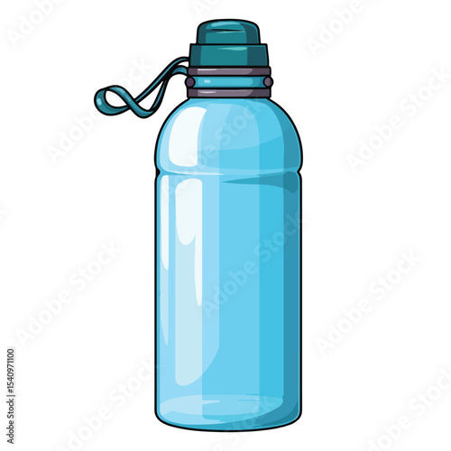Professional Thermoplastic Water Bottle Branding Icon Vector for Marketing Materials