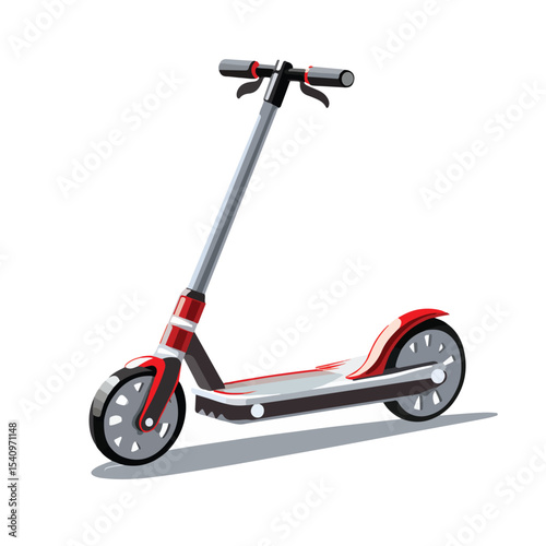 Professional Design of Isolated Push Scooter Icon for Transport Illustrations