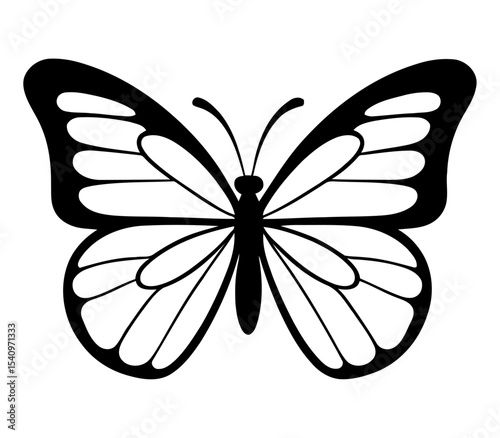 Butterfly vector in flight motion design colorful insect art for environmental campaigns kids educational tools and spring-themed marketing