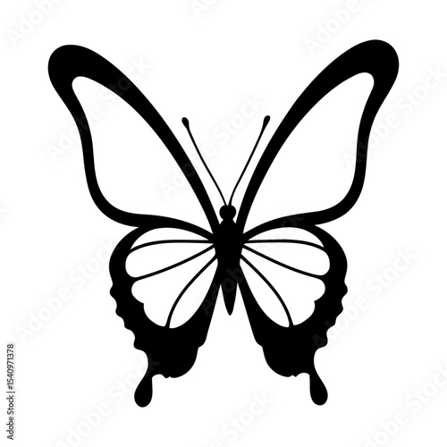 Butterfly vector with floral accents nature-themed artwork for wedding invitations spa branding and organic product packaging