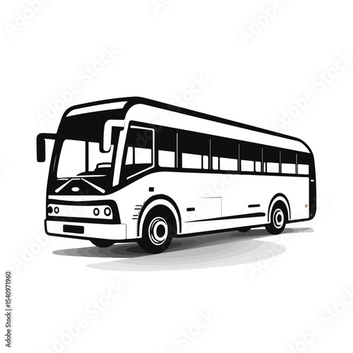 Professional Bus Icon Vector Illustration for Websites and Applications