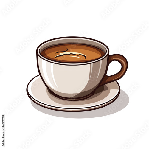 Professional Coffee Cup Refreshment Isolated Icon Vector for Designs