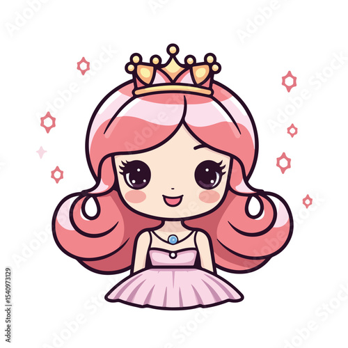 Adorable Princess Outfit: Little Girl Dressed Up in Royal Attire for Pretend Play