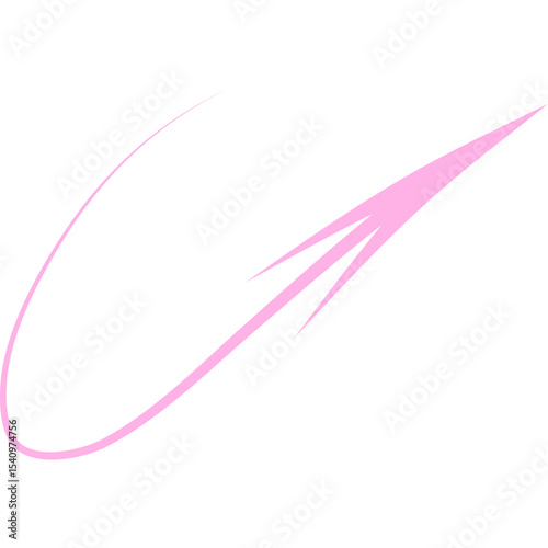 Abstract Curved and Wavy Arrow Directional Element