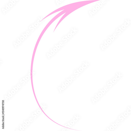 Abstract Curved and Wavy Arrow Directional Element