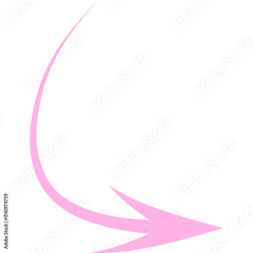 Abstract Curved and Wavy Arrow Directional Element