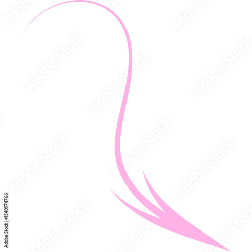 Abstract Curved and Wavy Arrow Directional Element