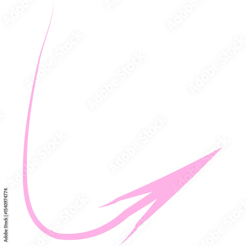 Abstract Curved and Wavy Arrow Directional Element
