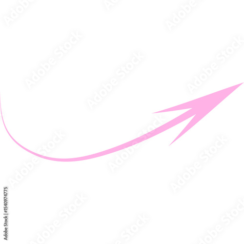 Abstract Curved and Wavy Arrow Directional Element