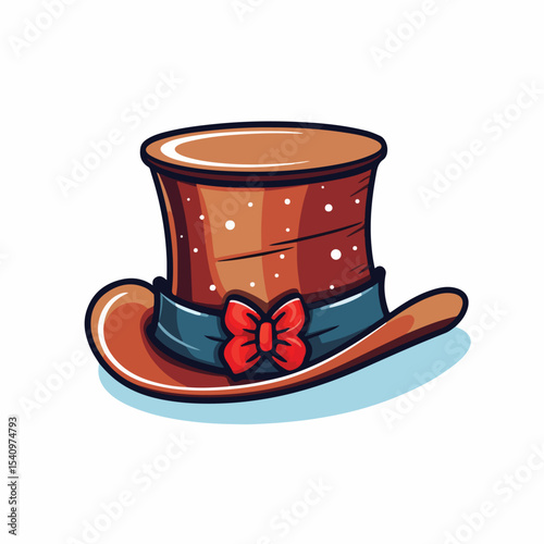 Seasonal Christmas Hat Isolated Vector Design for Festive Celebrations