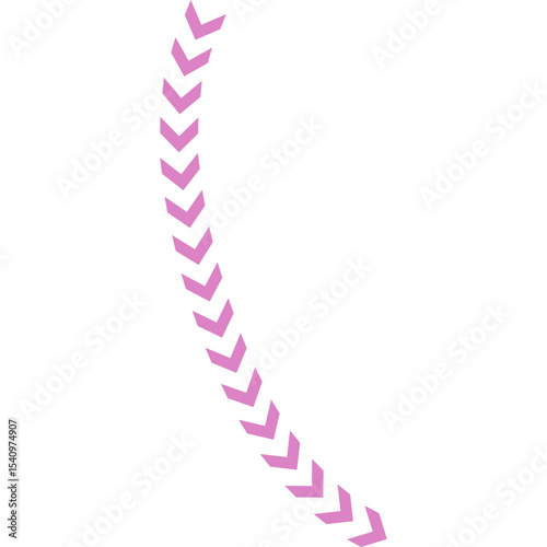 Abstract Curved and Wavy Dotted Shape Chevron Arrow Directional Element