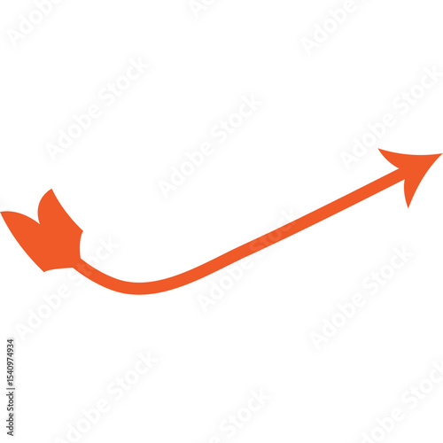 Abstract Curved and Wavy Arrow Directional Element