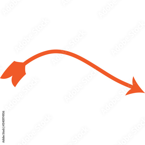 Abstract Curved and Wavy Arrow Directional Element