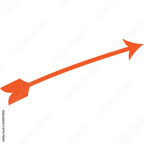 Abstract Curved and Wavy Arrow Directional Element
