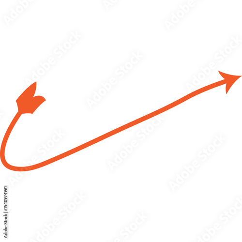 Abstract Curved and Wavy Arrow Directional Element