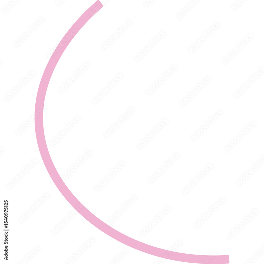 Abstract Curved and Wavy Ribbon Element Abstract Curved and Wavy Ribbon Element