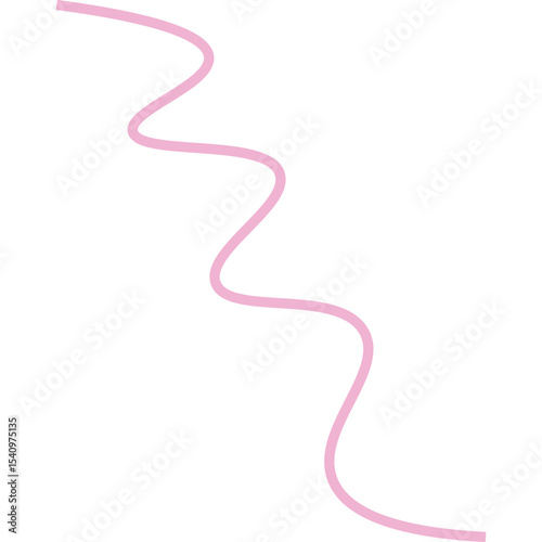 Abstract Curved and Wavy Ribbon Element