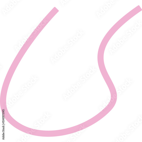Abstract Curved and Wavy Ribbon Element