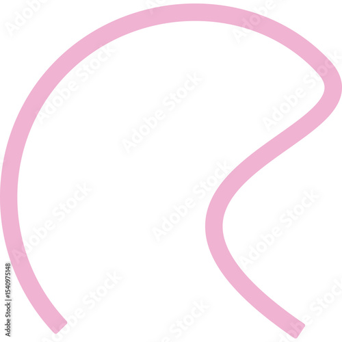 Abstract Curved and Wavy Ribbon Element