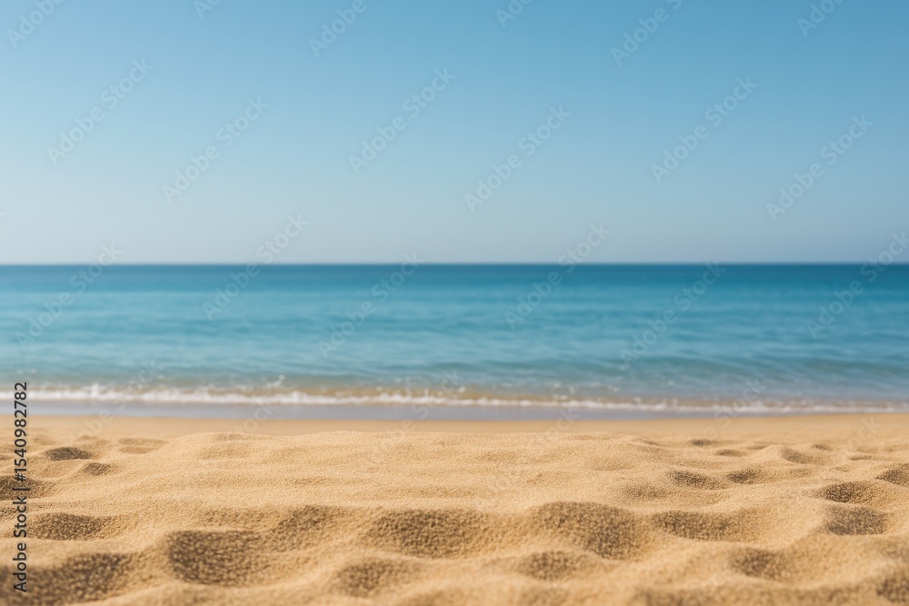Fototapeta premium Beach Product Background Sand Sea Summer Display Empty