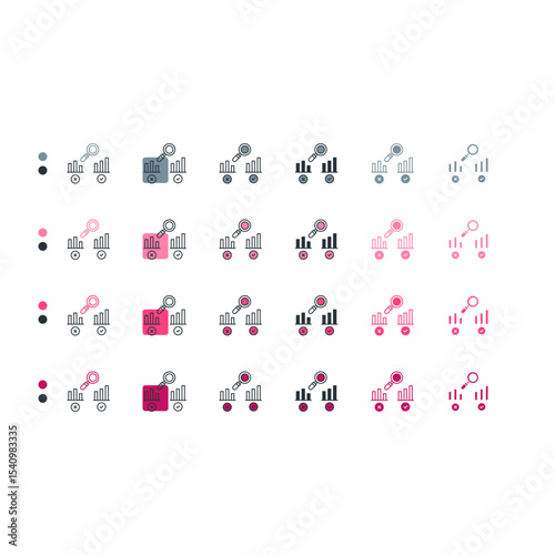 Graph chart icon for business growth metrics.